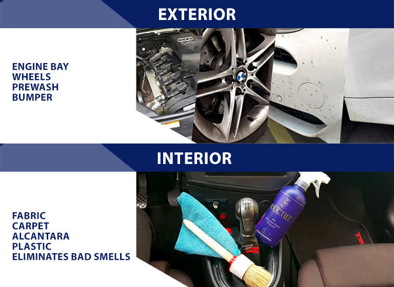 combined 2pH interior car wash cycle by Labocosmetica.